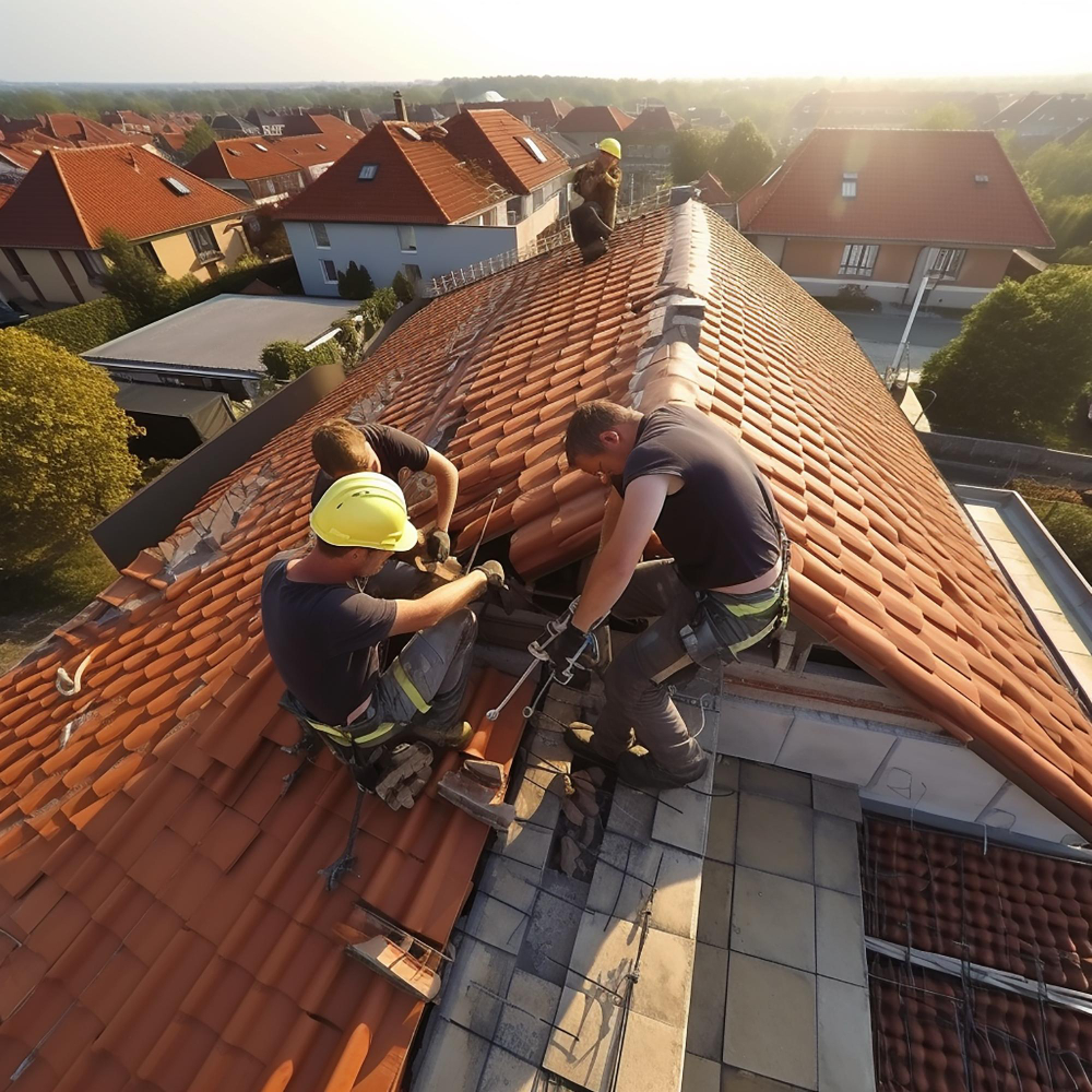 Réparation toiture en tuiles